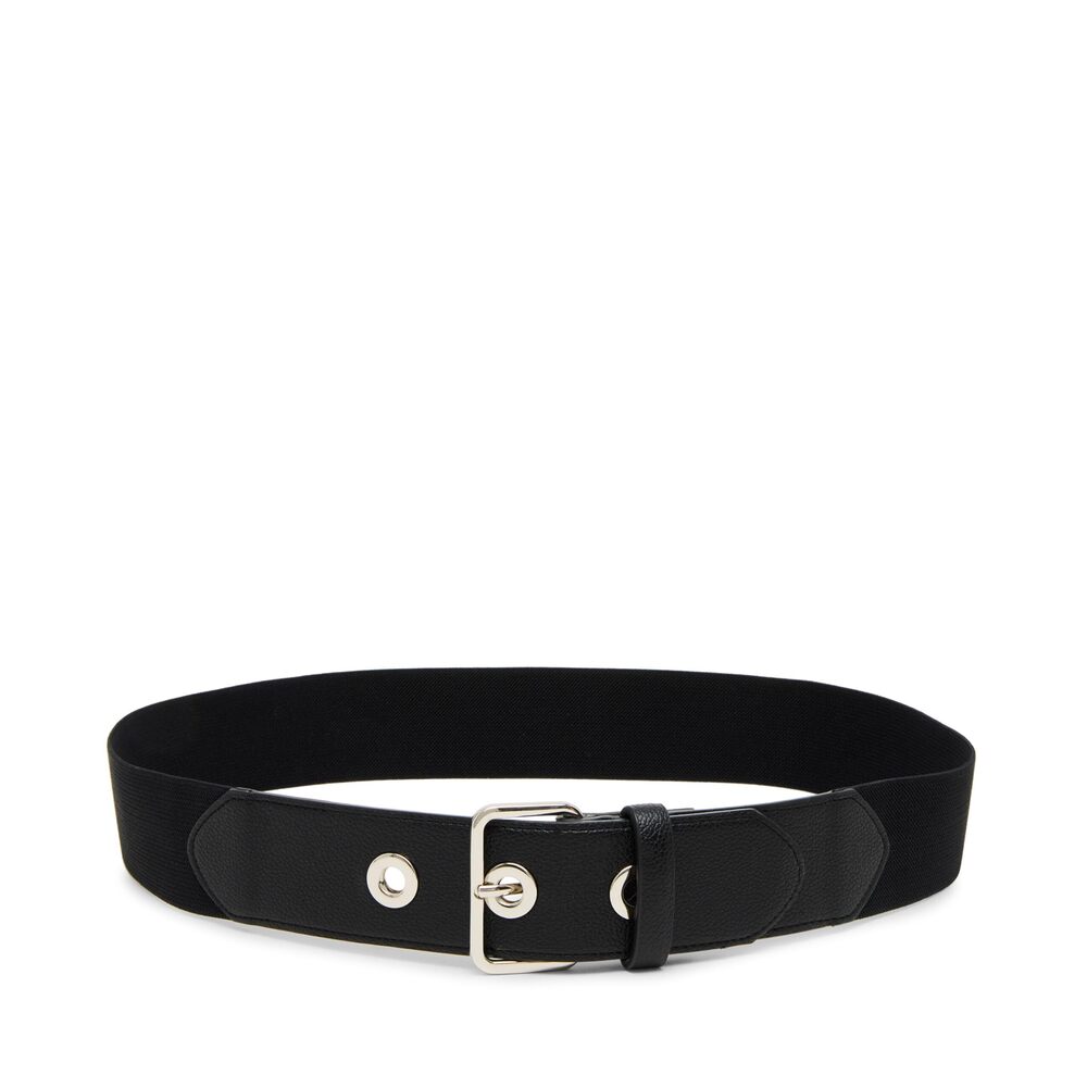 7771 Women's Dollie Stretch Belt, Black, Large/x-large
